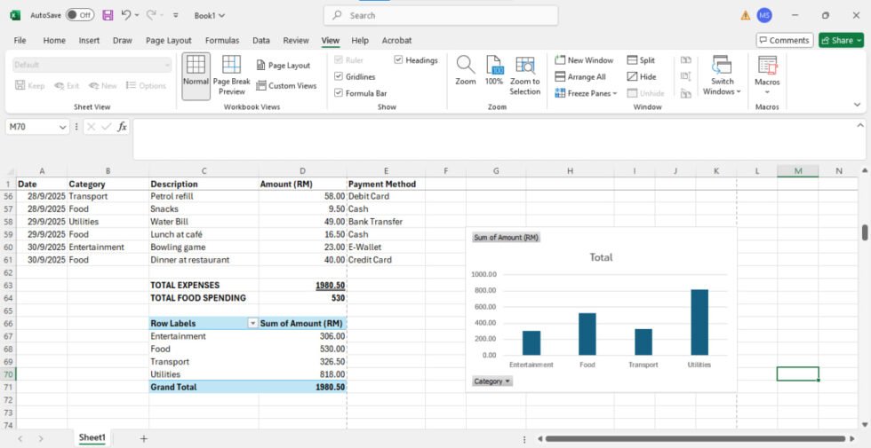 How to Create an Expenses Tracker in Excel [Guide]